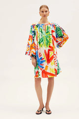 Dresses RIANNA + NINA Tropica Fruta Dress Athina Cotton Tropicana Blanca O/S / Tropicana Blanca Apoella