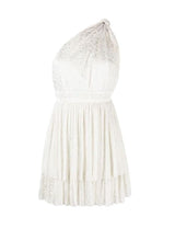 Dresses Sabina Musayev Chicago One Shoulder Short Dress White Sequin Apoella