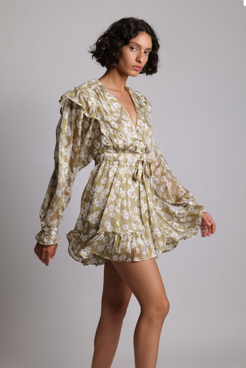 Dresses Sabina Musayev Evan Long Sleeve Short Dress Apoella