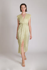Dresses Sabina Musayev Margo Long Dress S / Lime Metallic Apoella