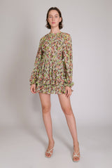 Dresses Sabina Musayev Zahara Short Dress XS / Peach Floral Apoella