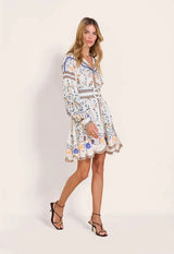 Dresses Scarlett Poppies Flora Mora Short Dress Vanilla Apoella