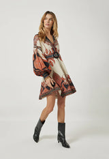 Dresses Scarlett Poppies Florista Short Dress Burnt Orange Apoella