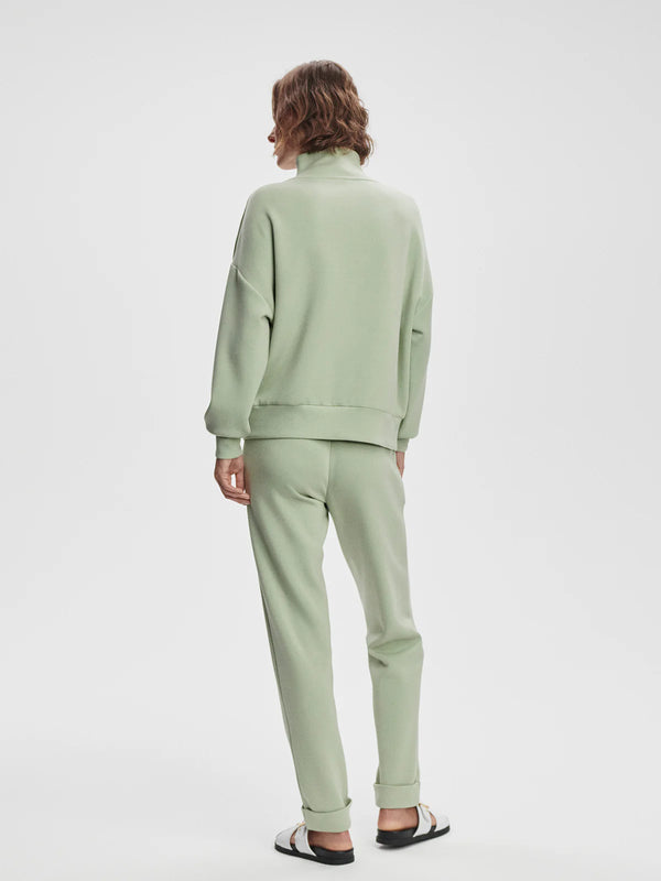 Hawley Half Zip Sweater Snow Sage