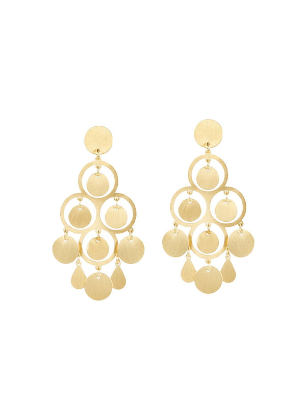 Earrings Antonia Karra Angelina Chandelier Earrings Gold Plated O/S / Gold Apoella