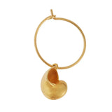Earrings Ileana Makri Nautilus Shell Hoops Gold Plated O/S Apoella