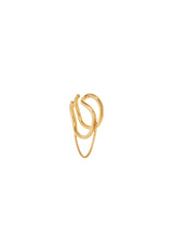 Earrings Maggoosh Ceremonia Double Cuff Sterling Silver Gold Plated O/S Apoella