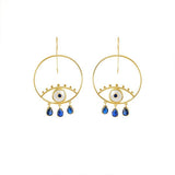 Earrings Marianna Lemos Boho Eyes Blue Earrings O/S Apoella