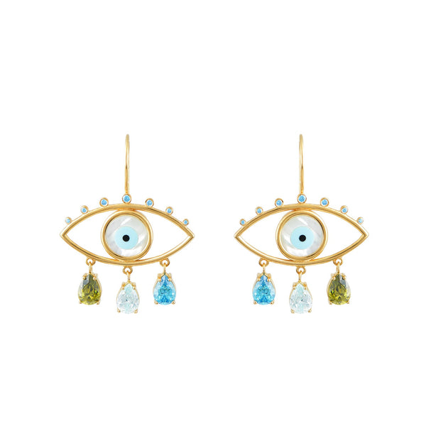 Earrings Marianna Lemos Little Blue Eyes Earrings O/S Apoella