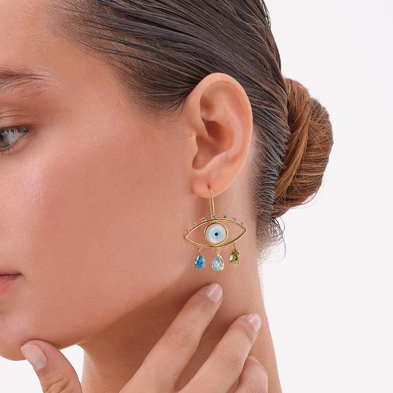 Earrings Marianna Lemos Little Blue Eyes Earrings O/S Apoella