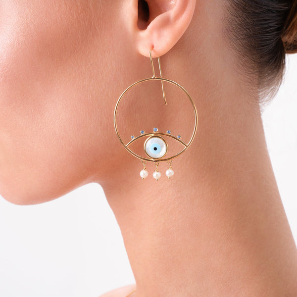 Earrings Marianna Lemos Pearly Eyes Earrings O/S Apoella