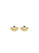 Earrings Utopia By Elena Kougianou Lydia Earrings Aventurine Gold Plated O/S Apoella