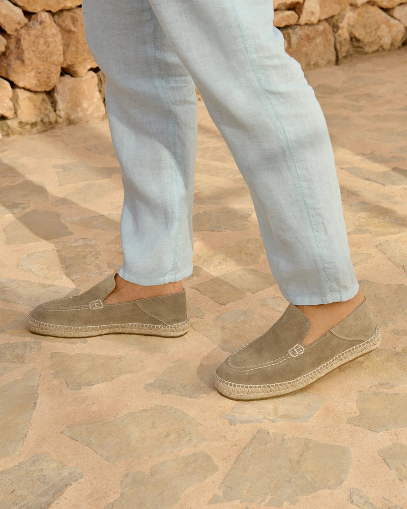 Espadrilles Manebi Hamptons Traveler Loafers Suede Espadrilles Forest Apoella