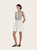 - Fluorescent Short Dress Black-White 38 / White Apoella