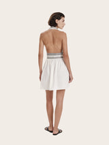 - Fluorescent Short Dress Black-White 38 / White Apoella
