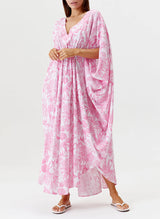 Frederica V Neck Maxi Caftan Exotica