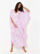 Frederica V Neck Maxi Caftan Exotica