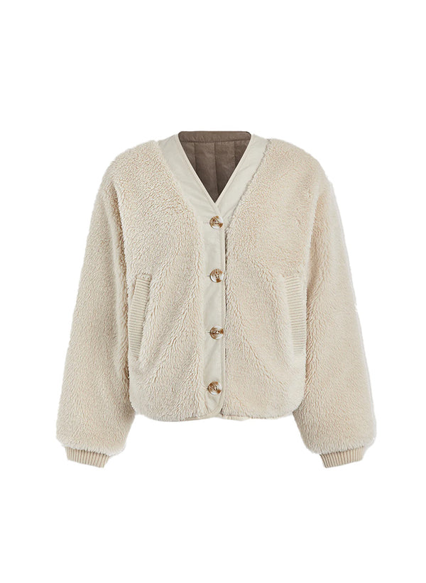 Drew Reversible Jacket Sandshell / Ash Taupe