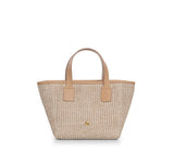 Handbags Apoella Icaria Straw Mini Tote Beige O/S / Beige Apoella