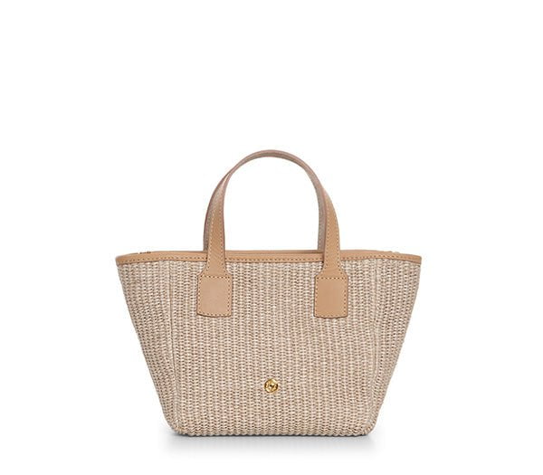 Handbags Apoella Icaria Straw Mini Tote Beige O/S / Beige Apoella