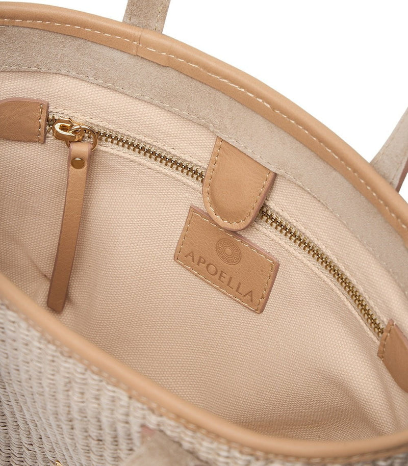 Handbags Apoella Icaria Straw Mini Tote Beige O/S / Beige Apoella