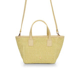 Handbags Apoella Icaria Straw Mini Tote Yellow O/S / Yellow Apoella