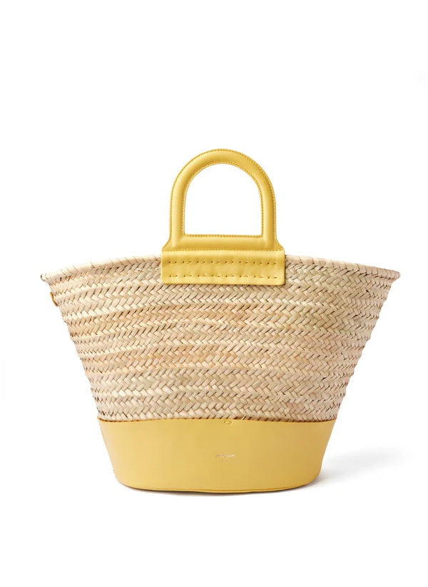 Handbags Zeus n Dione Thalassini Straw Beach Bag O/S / Lemon Apoella
