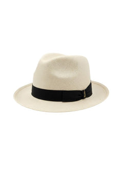 Hats Borsalino Federico Panama Hat Natural Ribbon Black Apoella