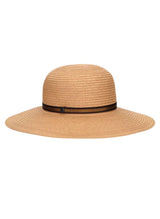 Hats Borsalino Giselle Straw Hat Natural Ribbon Striped Camell MEDIUM / Camel Apoella