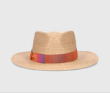 Hats Borsalino Melanie Straw Hat Natural Ribbon Multi MEDIUM / Multi Apoella