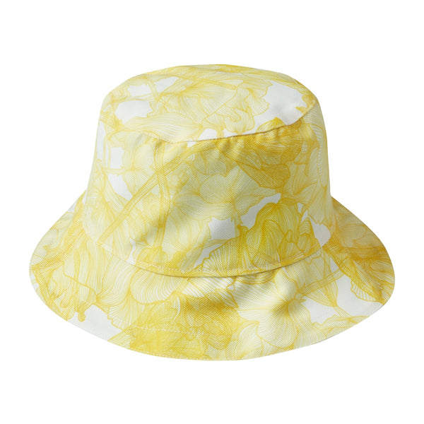 Hats Marie Raxevsky Bucket Hat Reversible Flowers Blue / Yellow O/S / Flowers Blue Yellow Apoella