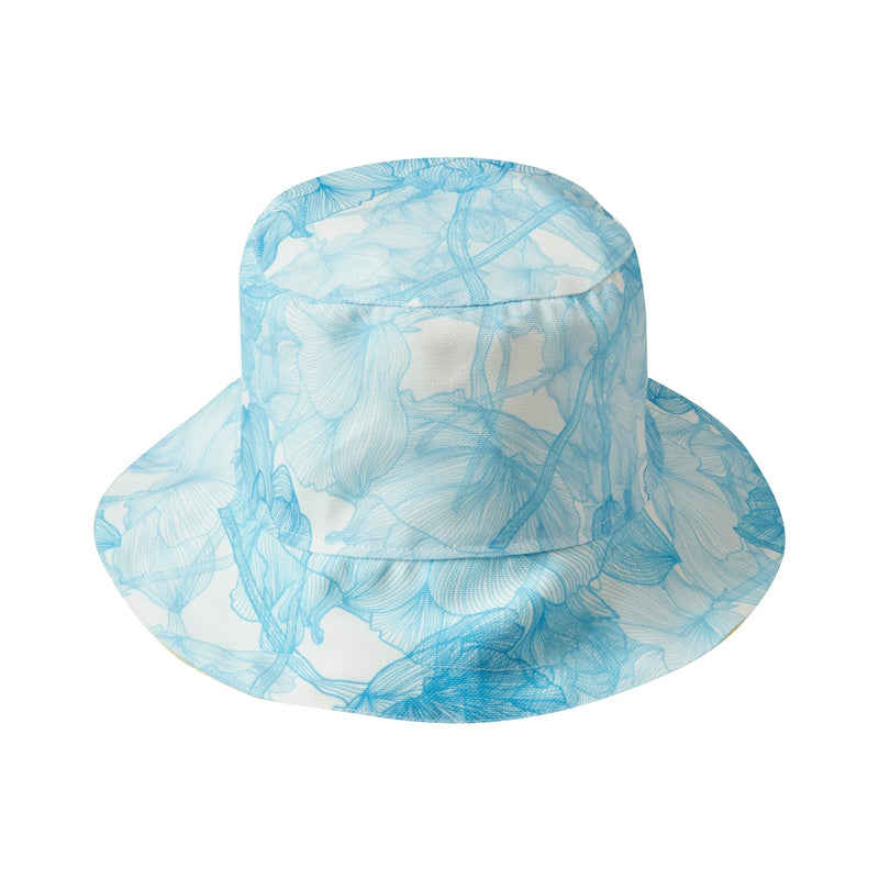 Hats Marie Raxevsky Bucket Hat Reversible Flowers Blue / Yellow O/S / Flowers Blue Yellow Apoella