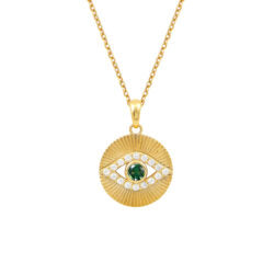 Gaia Necklace Gold Green