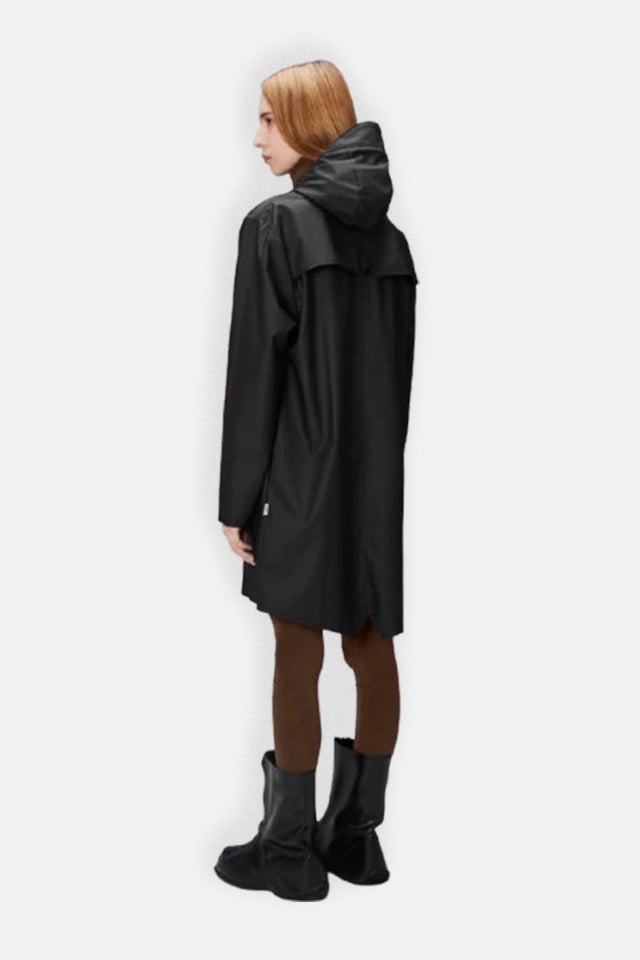 Jacket Rains Long Jacket W3 Black Apoella