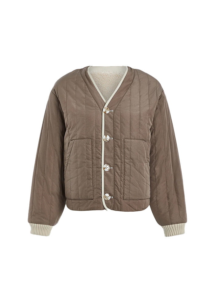 Jacket Varley Drew Reversible Jacket Sandshell / Ash Taupe Apoella