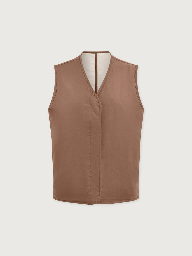 Jacket Varley Lori Reversible Jacket Gilet Birch / Ash Taupe Apoella