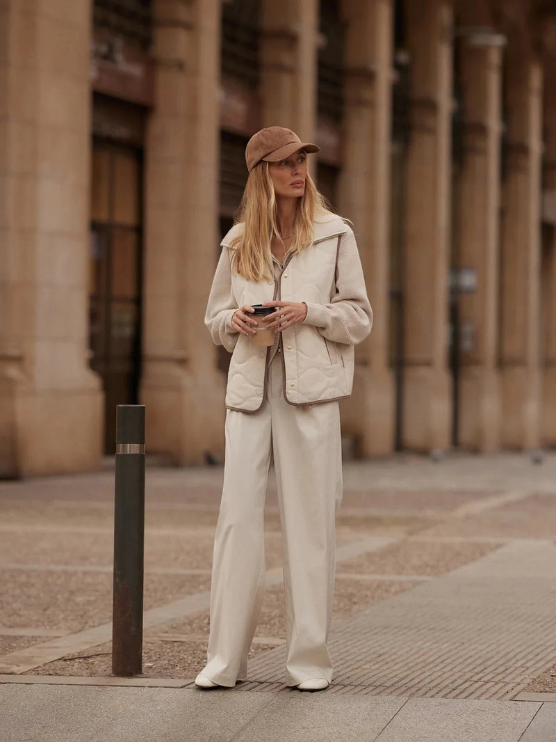 Jacket Varley Lori Reversible Jacket Gilet Birch / Ash Taupe Apoella