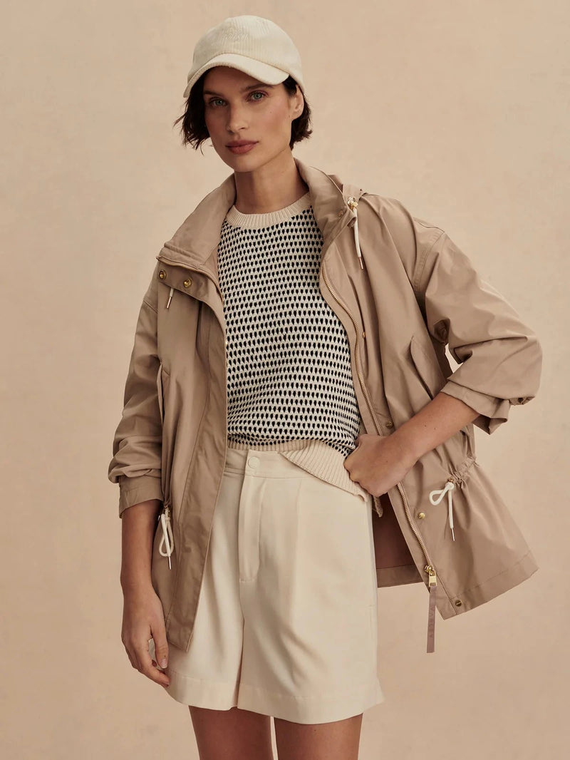 Jacket Varley Rema Short Rain Jacket Light Taupe Apoella
