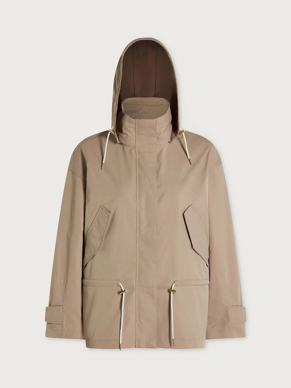 Jacket Varley Rema Short Rain Jacket Light Taupe Apoella