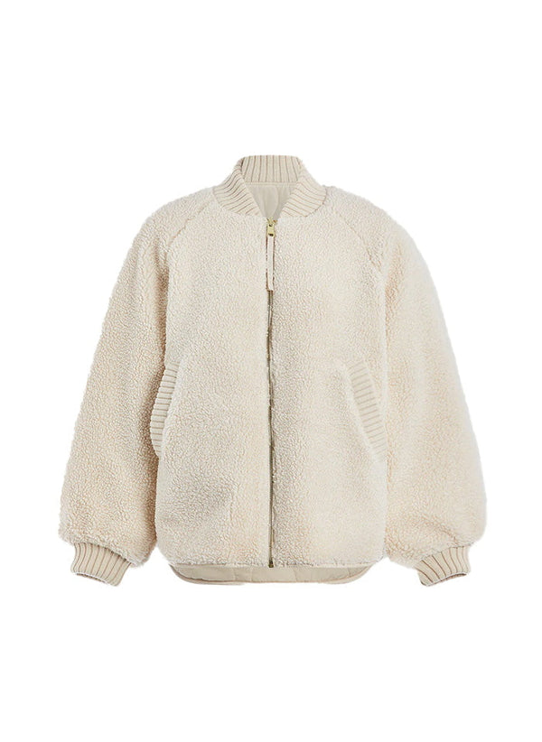 Jacket Varley Serina Reversible Quilt Jacket Sandshell / Ash Taupe Apoella