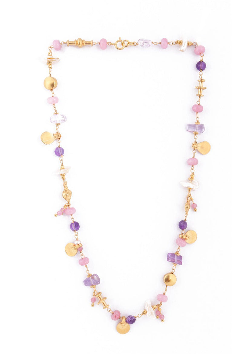Jewelry Katerina Makriyianni Pink Twisted Necklace O/S Apoella