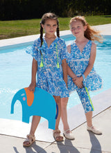 Kids Dresses Marie Raxevsky Short Sleeve Ruffles Dress Cycladic Apoella