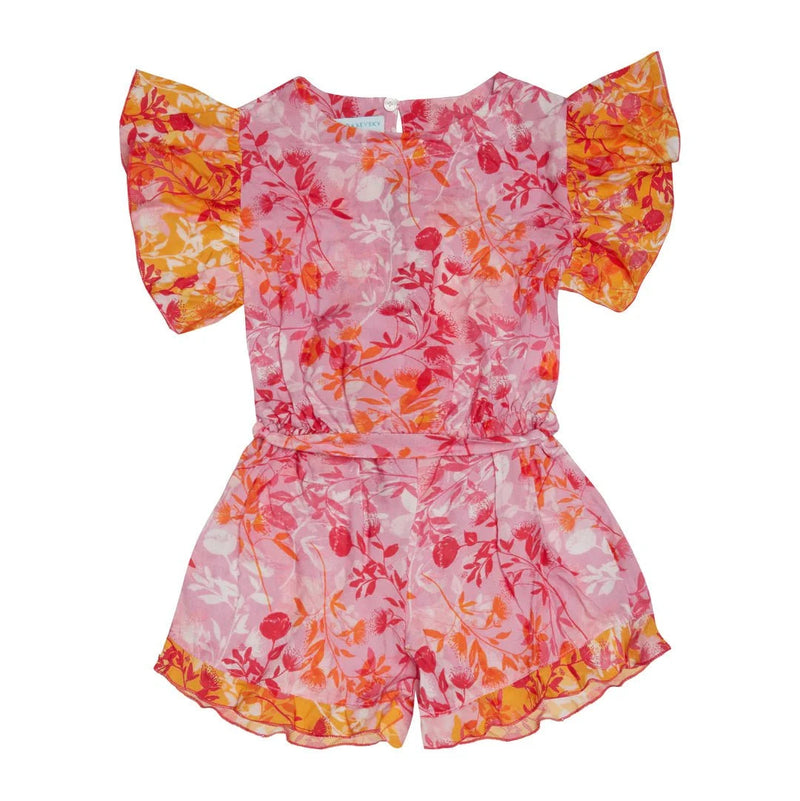 Kids Playsuits Marie Raxevsky Ruffles Playsuit Botanical Lilac Apoella