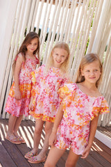 Kids Playsuits Marie Raxevsky Ruffles Playsuit Botanical Lilac Apoella