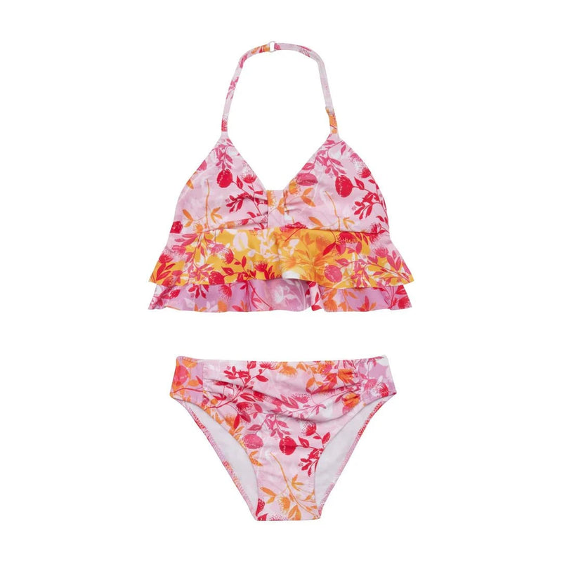 Kids Set Marie Raxevsky Ruffled Top Bikini Botanical Mix Apoella