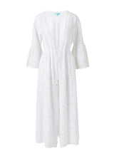 Kimono Melissa Odabash Ava Long Broderie Kimono White Apoella