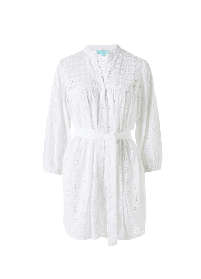 Barrie Crochet Kimono White Melissa Odabash Apoella APOELLA