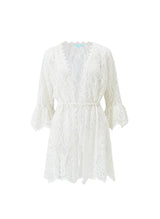 Kimono Melissa Odabash Naia Short Lace Kimono White Apoella
