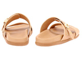 - Latria Slip On Buckle Sandals Natural Apoella