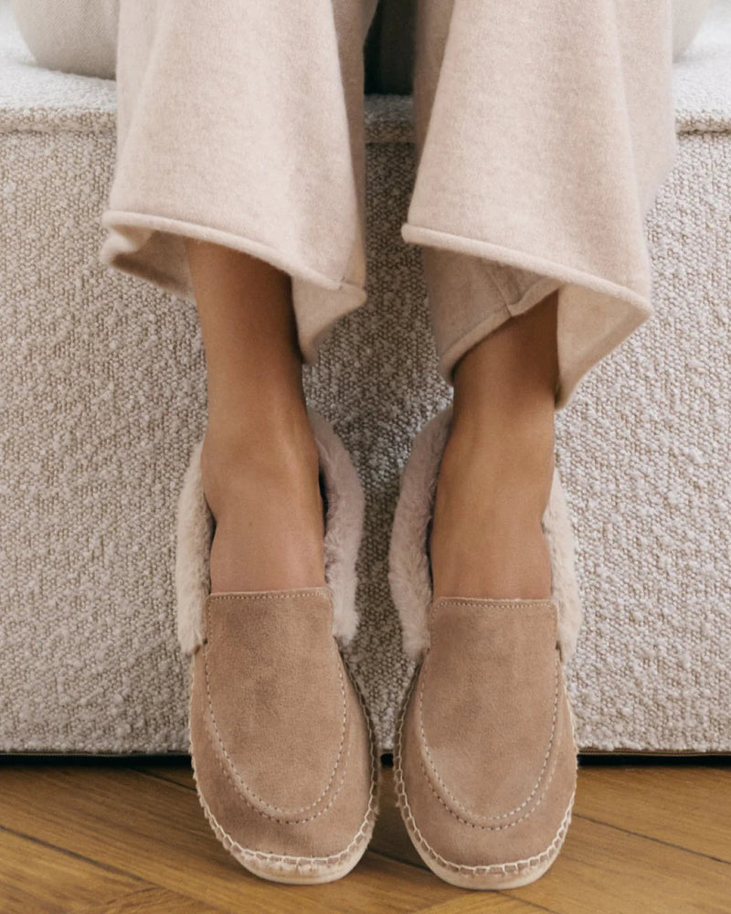 Loafers - Aspen Loafers Suede Espadrilles Vintage Taupe Apoella